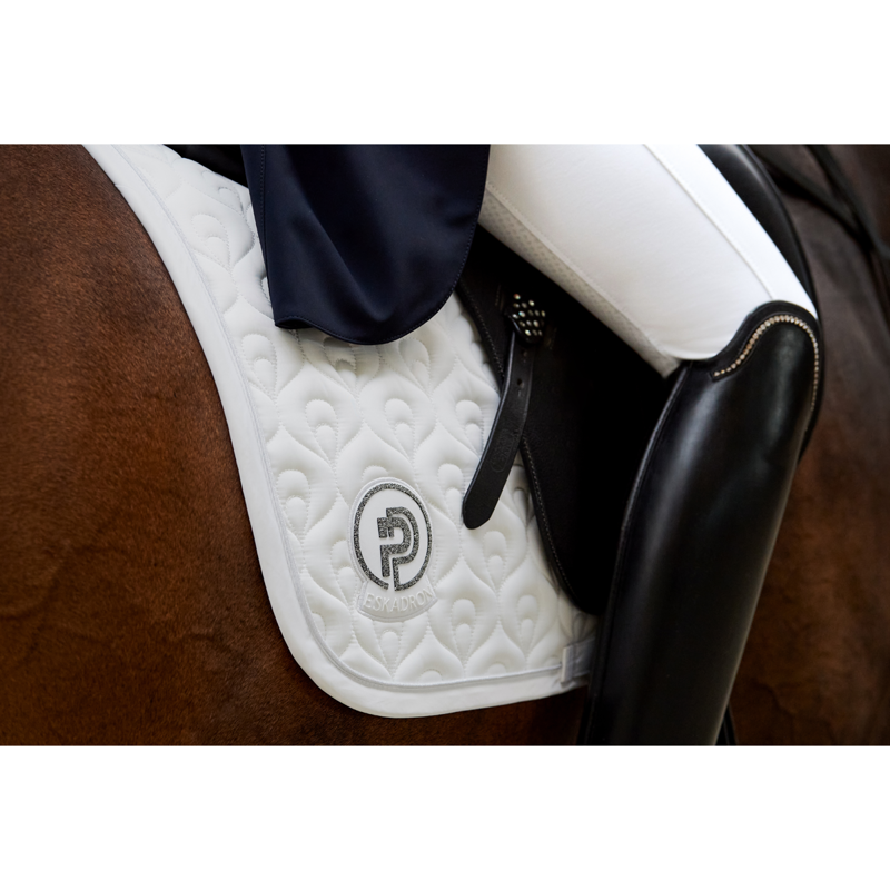 Eskadron Highgloss Peacock Saddlecloth Platinum Pure SS23 - White-1